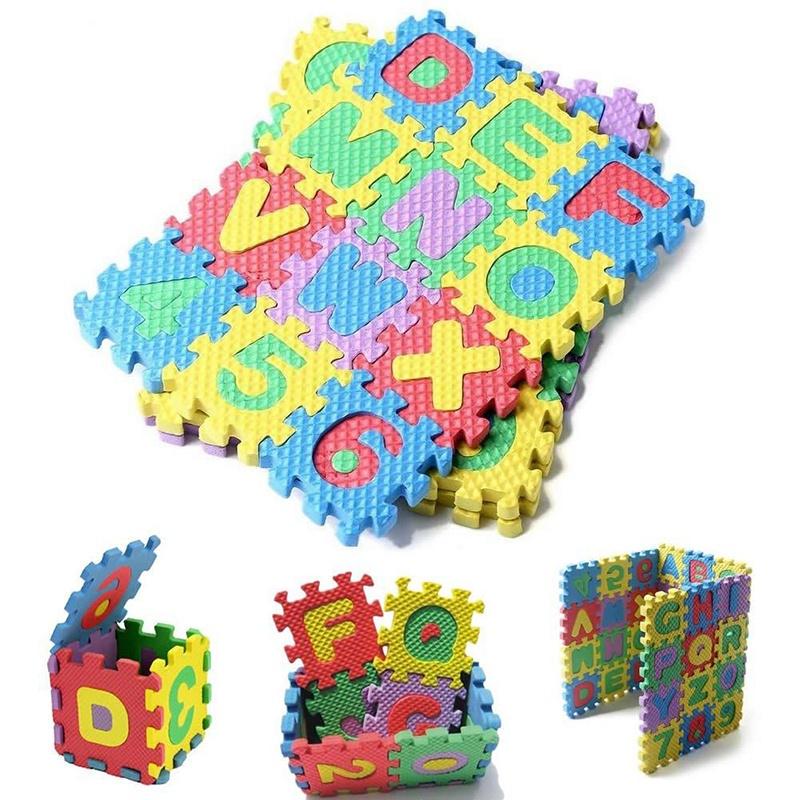 36pcs/set Foam Mat Mini Kids Alphabet Numeral Toy Colorful Crawling Mat Baby Educate Toys