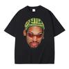 The Worm Dennis Rodman Head Graphic Tshirt Male Vintage Oversized Basketball Boys T Shirt Men's Hip Hop Fashion Street T-shirts