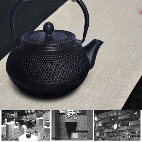 Iron Kettle, Ironware, Nanbu Ironware, Teapot, Kettle, Induction Stovetop Compatible, Iron Kettle, Iron Teapot with Tea Strainer, Stylish, Iron Supple