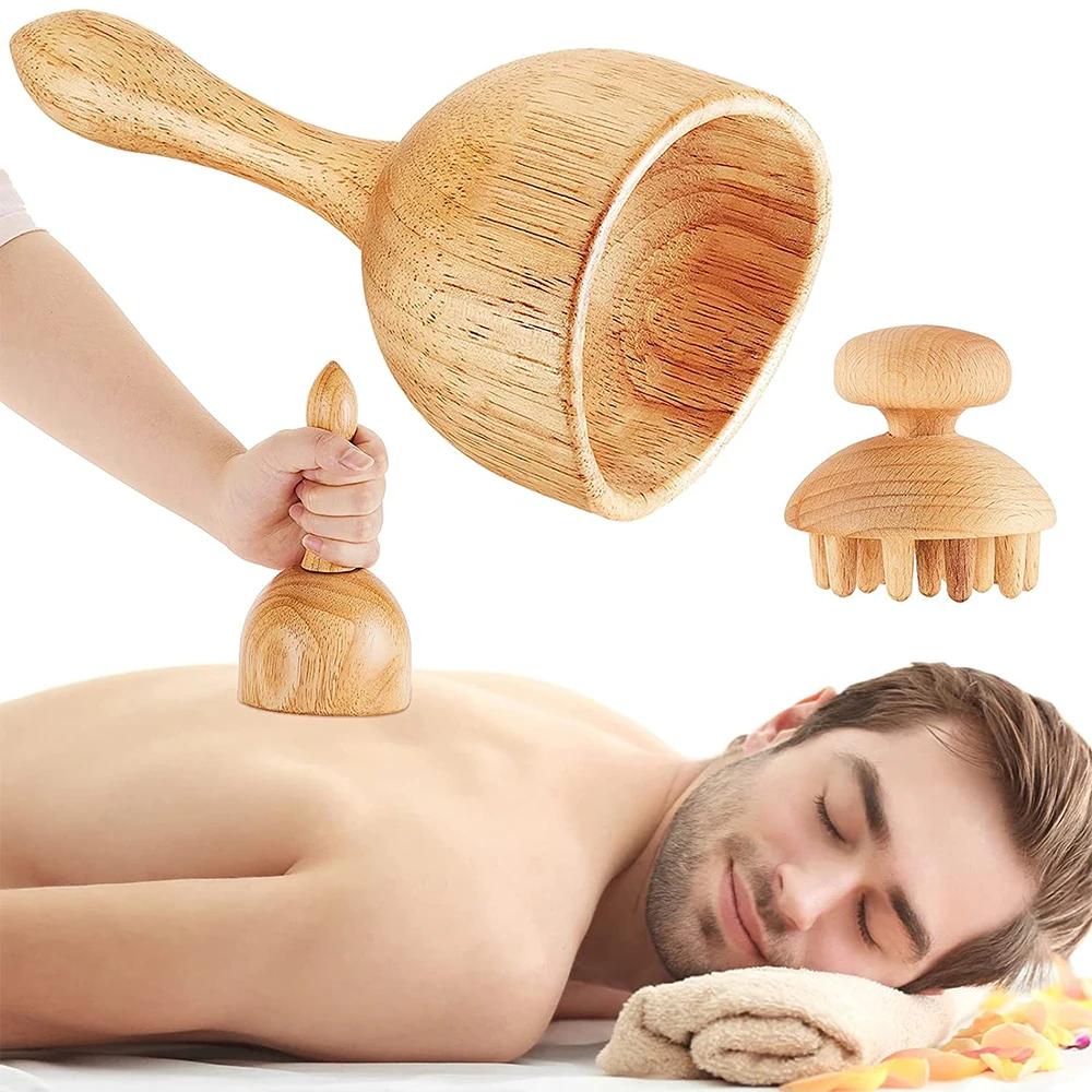 Wood Skin Scraping Therapy Complete Kit Maderotherapy Kit For Reductive Massage Professional Wood Massage Tool For Body Contour