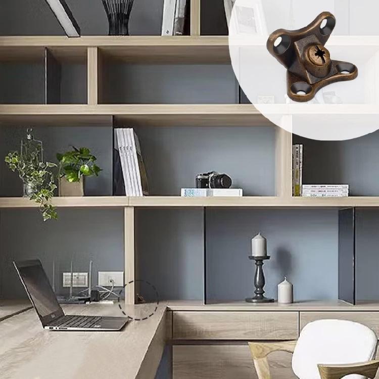 20 Peças Suporte de Canto de Borboleta Ângulos Retos para Móveis de Madeira Armário