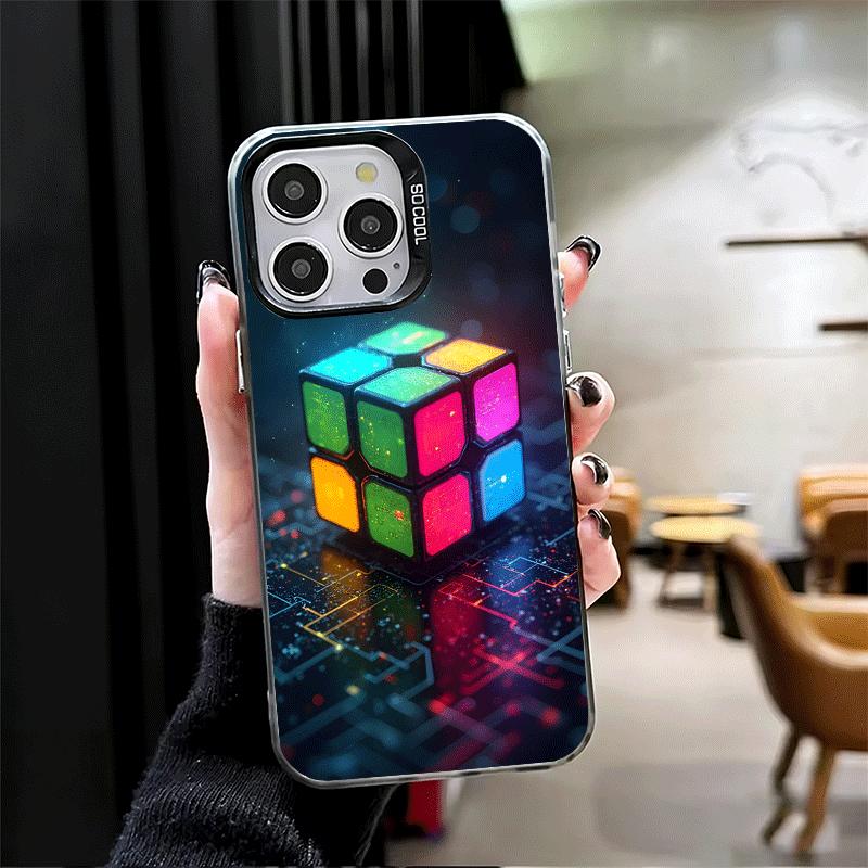 Rubik Cube Formula Spoofs Math Soft Phone Case for iPhone 15 16 17 Pro Max 17Air 16E 14 Plus 13 12 Mini Shockproof Cover Back Sh