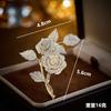 Luxury Sparkle Zircons Rose Bouquet Brooches for Women Luxury Temperament Banquet Pin Clothes Accessories Corsages Jewelry Gifts