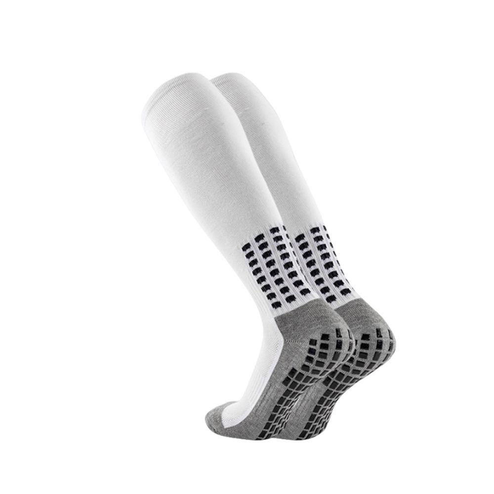 

Мужские нескользящие влагоотводящие износостойкие серые длинные футбольные тренировочные носки белый