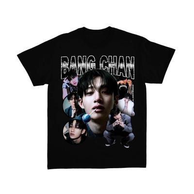 Bang Chan Stray Kids Grafik , Koreanischer Kpop Fan S-5XL Unisex T-Shirt