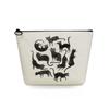 Women Ink Black Cat Print Cosmetic Bag Toiletries Organize Travel Storage Case 6770