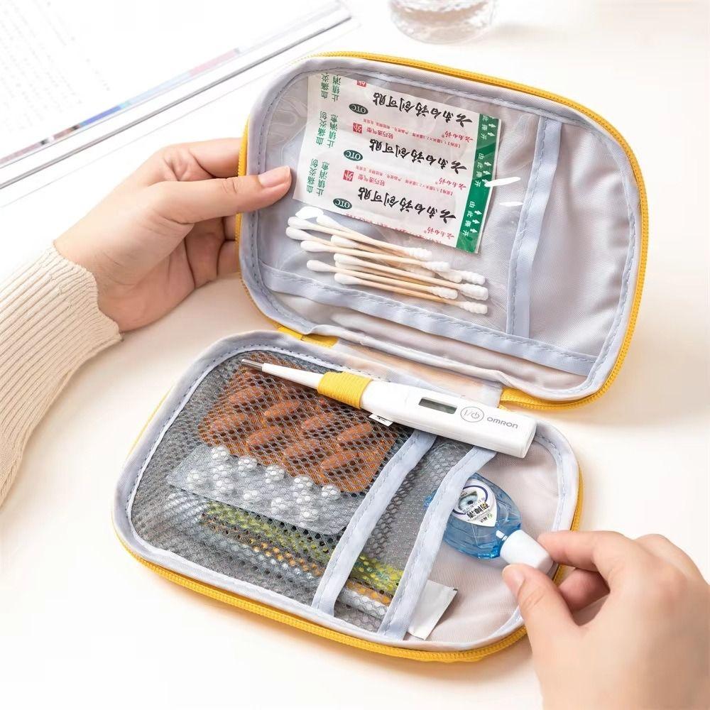 Empty Travel Pill Bottle Organizer Large Capacity Pill Pocket Portable Emergency Bag Outdoor