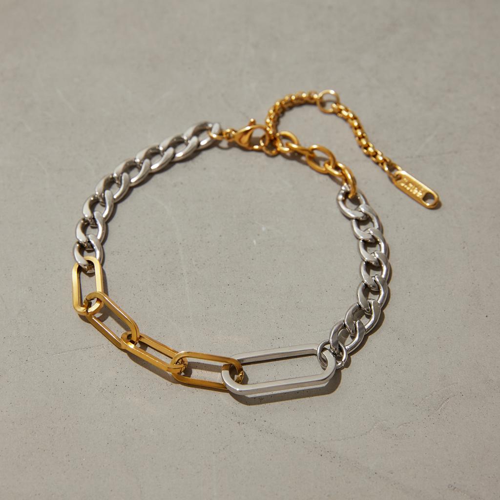 Yori Trendy Minimalist Chain Bracelet Tarnish Resistant Metal Stainless Steel Summer Attractive Jewelry Women Gift