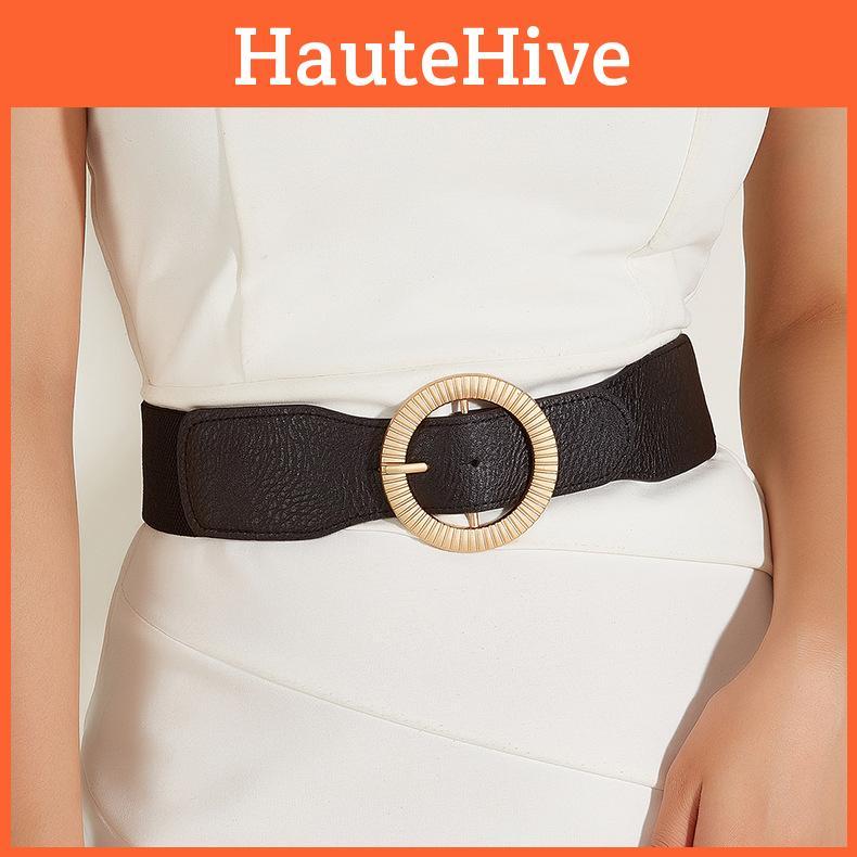 Stylish Designer Women Belt With Pistol Buckle And Stretchable Outerwear Waist