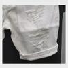 Men's Trendy Ripped Solid Color Slim Denim Shorts