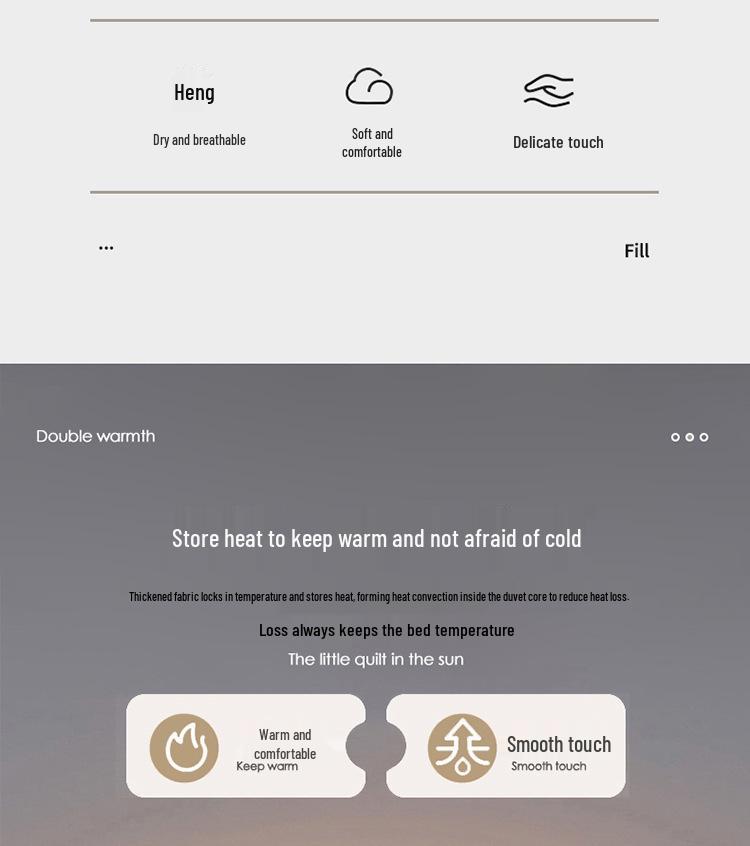 Thickened Soybean Fiber Quilt - Warm and Temperature-Regulating for All Seasons
