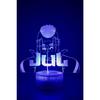 Lampe de Chevet 3D LED Jul Rappeur Marseille,Veilleuse changement de Couleurs, Lampe Tactile bureau et chambre Enfant Ado, Ambiance