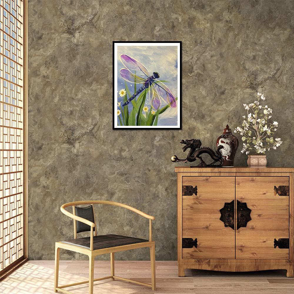 DIY Diamant Malerei Libelle Kreuzstich Kit Mosaik Kunst Diamant Malerei voller Kreis/quadratische Diamant Home Dekoration