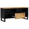 TV Cabinet 100x33x46 Cm Solid Wood Mango & Engineered Wood