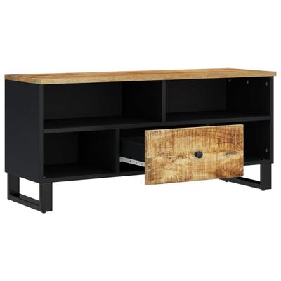 TV Cabinet 100x33x46 Cm Solid Wood Mango & Engineered Wood