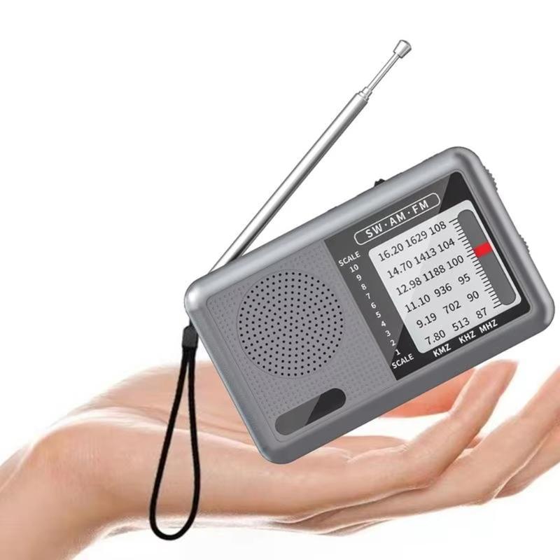 Portable Radio AM FM Shortwave Radio AM FM Weather Radio Sound Equipment Great Reception Earphone Transistors Radio