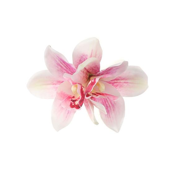 1/3Pcs Women Hairpin Secure Grip Realistic Orchid Design Hair Clip Non-Fading Decorative Hair Accessories