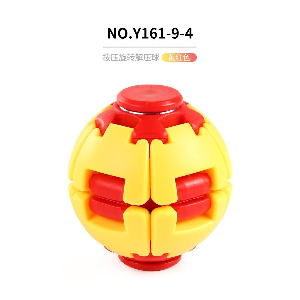 Fidget spinner colorful stress relief ball press and rotate to vent office portable small toy