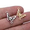 10Pcs Gold Color Butterfly Connectors For Jewelry Making Bracelet Diy Findings Accessories 23X18Mm