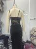 Elegante Abito Canotta con Patchwork di Pizzo Stile Europeo e Americano per Donna - Abbigliamento da Banchetto Sexy e Modellante