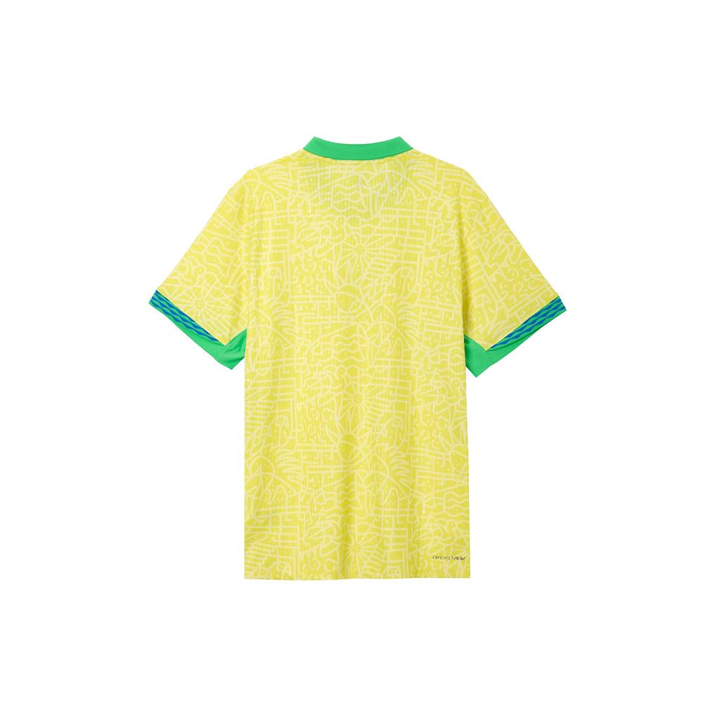Nike Brazil 2024 Match Home ADV Authentic Jersey Dynamic Yellow/Lemon Chiffon/Green Spark Men Streetwear FJ4270-706