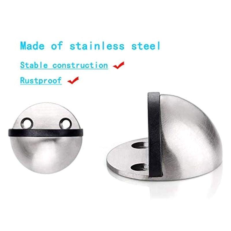 A84E-4 Pack Door Stoppers Door Stop For Hotel Home Snowboard Hanger No Need To Drill Floor Door Stop