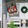 Merry Christmas Santa Claus Garden Banner - Double-Sided, No-Electricity Needed, Durable Polyester Yard Decorative Flag for Lawn & Garden Festivities
