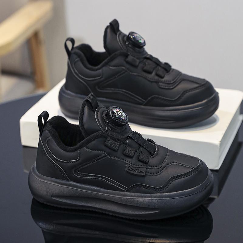 

Дитяче осінньо-зимове високе дихаюче взуття для скейтбордингу Діти-студенти У тренді Біг Спорт Хлопчики та дівчата Зручні кросівки 40 чорний