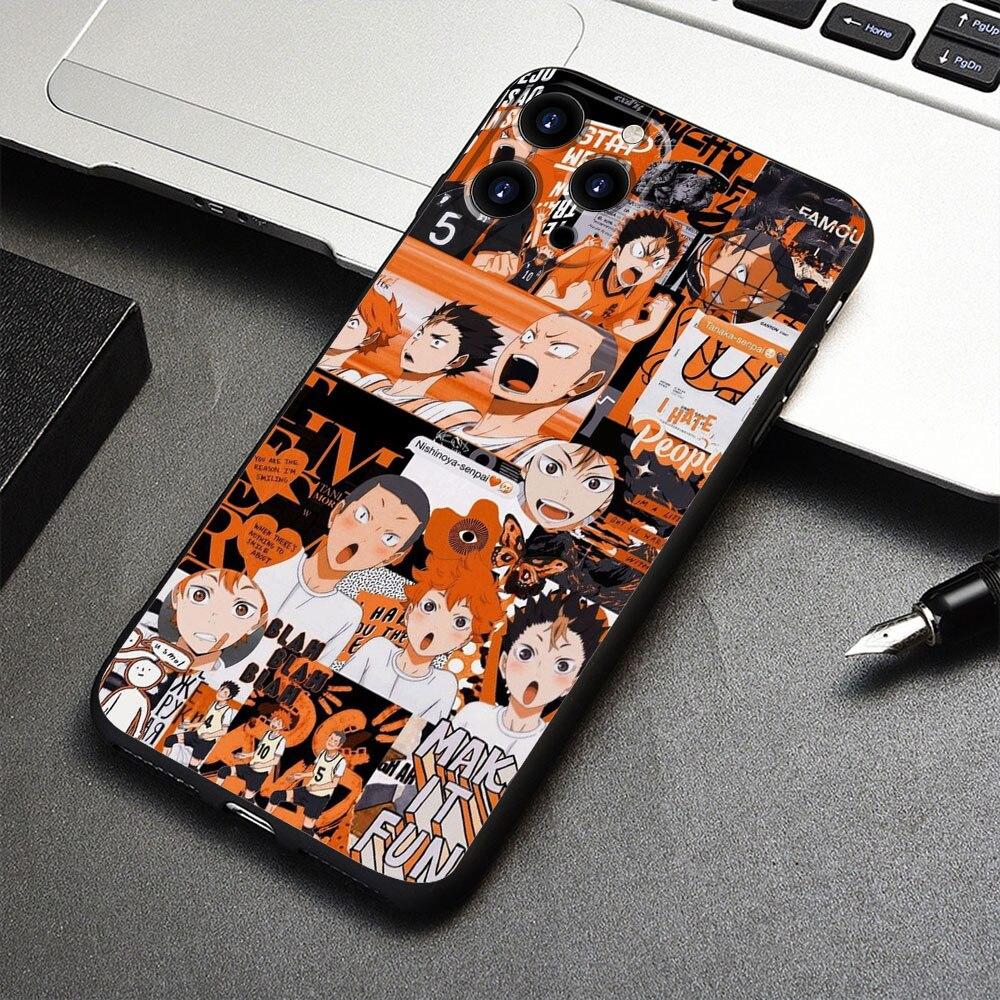 Husa pentru Apple iPhone XR 12 XS 14 7 8 Plus 11 X 13 Pro Max SE 6S Mini 5S SE2 6 5 Husa de telefon Haikyuu Volleyball Anime