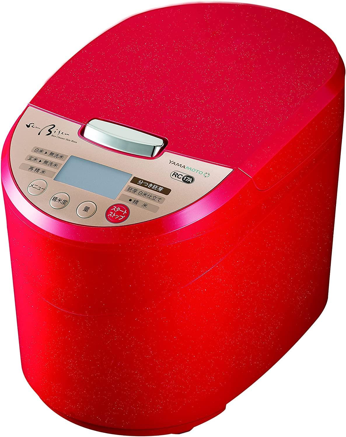 

Yamamoto Electric Rice Polishing Home Made in Shin Separated Easy Red Machine, Use, Japan, Bisen, Wash-Free Rice, Germ, Operation, YE-RC17A-RD червоний