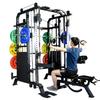 TEZEWA Smith Machine Power Rack All-in-One