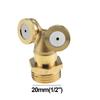 Ugello Nebulizzatore da 1/2" Ottone Atomizzatore Raccordo Spray Connettore Tubo Nebulizzatore Irrigatore Acqua Regolabile per Giardino Prato Irrigazione