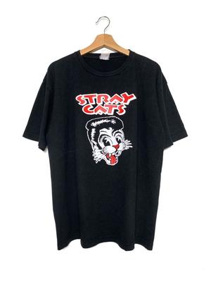Stray Cats Band Tee Retro Style Black Unisex Tshirt Men Women S-5XL Unisex T-Shirt