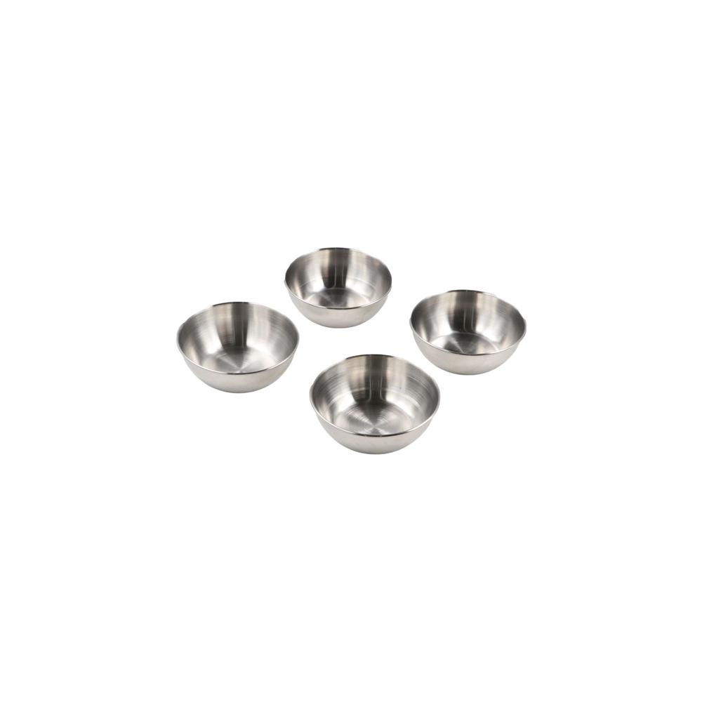 

Sauce Dishes Kitchen Supplies Stainless Steel Small Bowl Food Snack Dish Seasoning Dish Sauce Plate 1PC срібний
