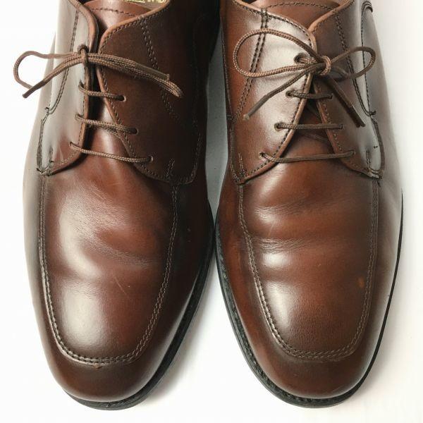 CLOUD CLUB Handgjorda USA Vintage U-tå Affärsskor Mörkbruna Ca. Storlek 27.028.0 Herr(BEGAGNAD)