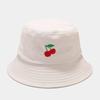 Panama Bucket Hat Fruit Strawberry Embroidered Fishing Cap Men Women Travel Beach Sun Hats