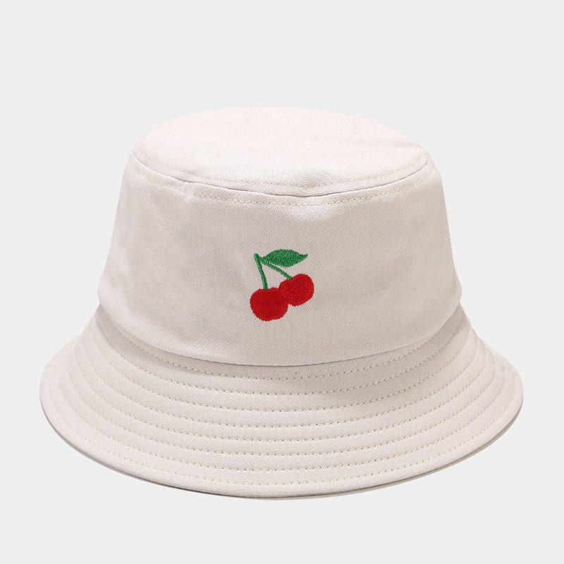 Panama Bucket Hat Fruit Strawberry Embroidered Fishing Cap Men Women Travel Beach Sun Hats