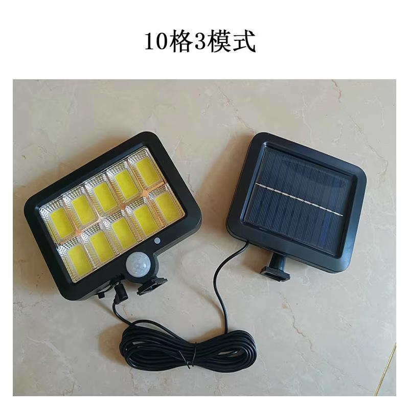 Outdoor Solar Lights Waterproof 160COB Split Wall Lamps 3 Modes Motion Sensor Remote Control for Garden Patio Path Street Lights