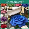Floral Plush Bath Mat With Water Absorption Nonslip For Bathroom And Home Decor