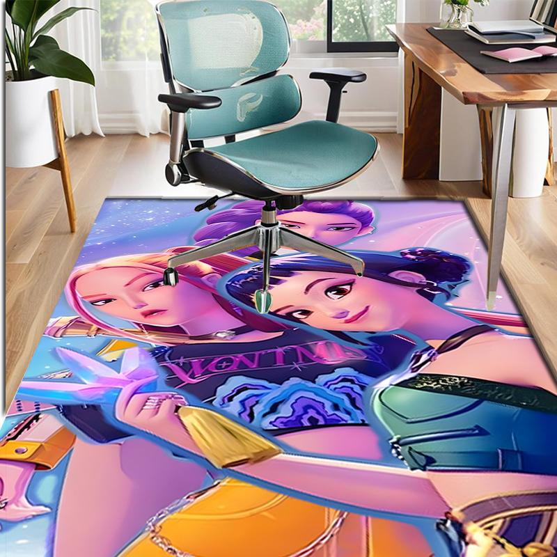 K Pattern Rug, Indoor/Outdoor Mat, for Picnic, Gameroom, Bedroom, Office, Living Room, Home Decor Carpet, Birthday Gift