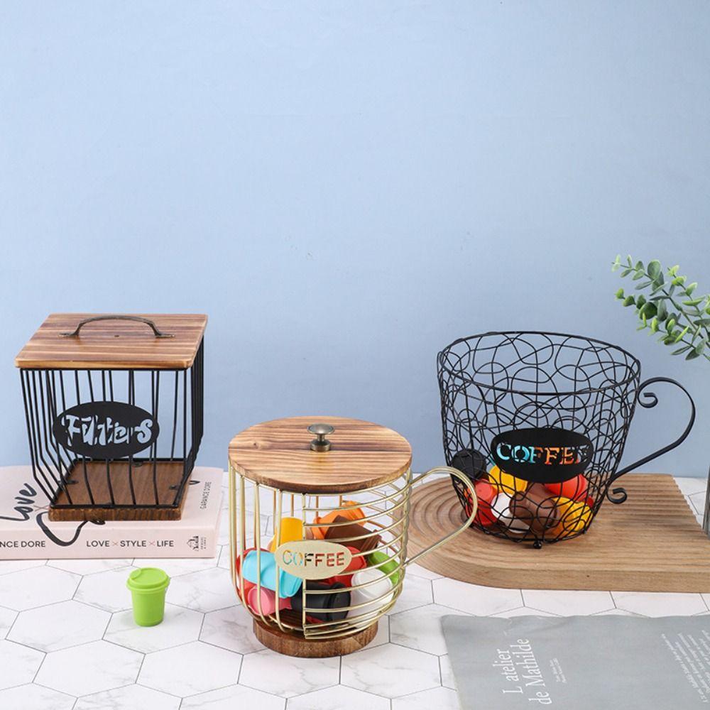 Large Capacity Coffee Pod Holder Coffee Pod Irregular Shape Coffee Capsule Holder Home Decoration Storage Cup
