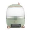 Rotating Rice Storage Container Cereal Dispenser Storage, Green