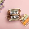 Stylish Stitch Zipper Coin Purse and Card Holder Clutch