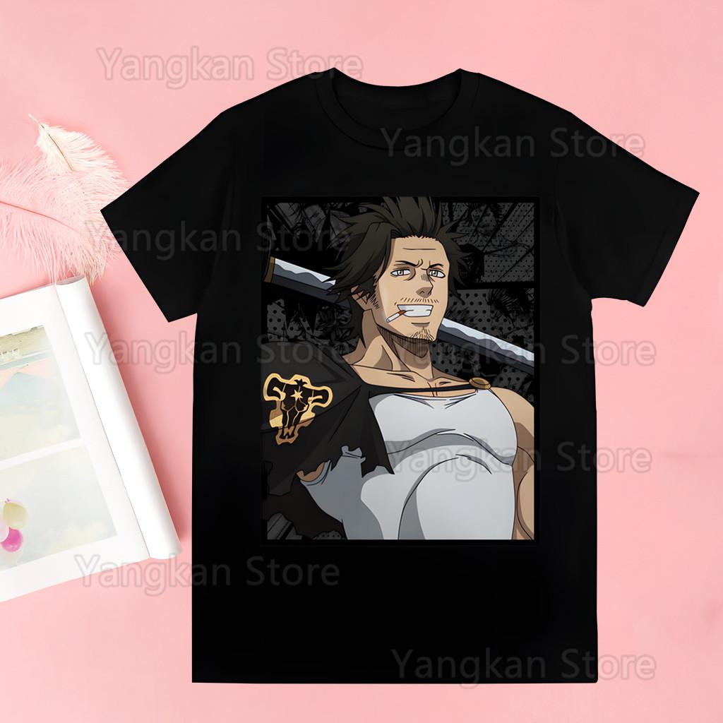 

Black Clover Anime Manga Asta Yuno T Shirts Summer Casual Vintage O-neck Plus Size Couple Clothes Streetwear Y2k Tops S