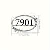 Metal Wall Art Sculpture Custom House Number Rustic Floral Sign Entryway Address Plaque Personalized Gift