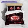 Set Lenzuola Stampato Middlesbrough Football 3 Pezzi, Comodo Set Copripiumino per Camera da Letto Amico della Pelle
