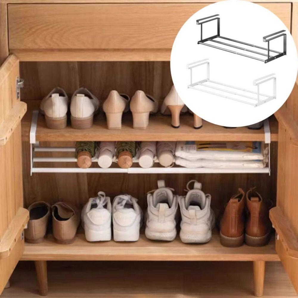 Space Saving Metal Shoe Rack Adjustable Shoe Organizer Storage Shelf Shoe Rack Wardrobe Use