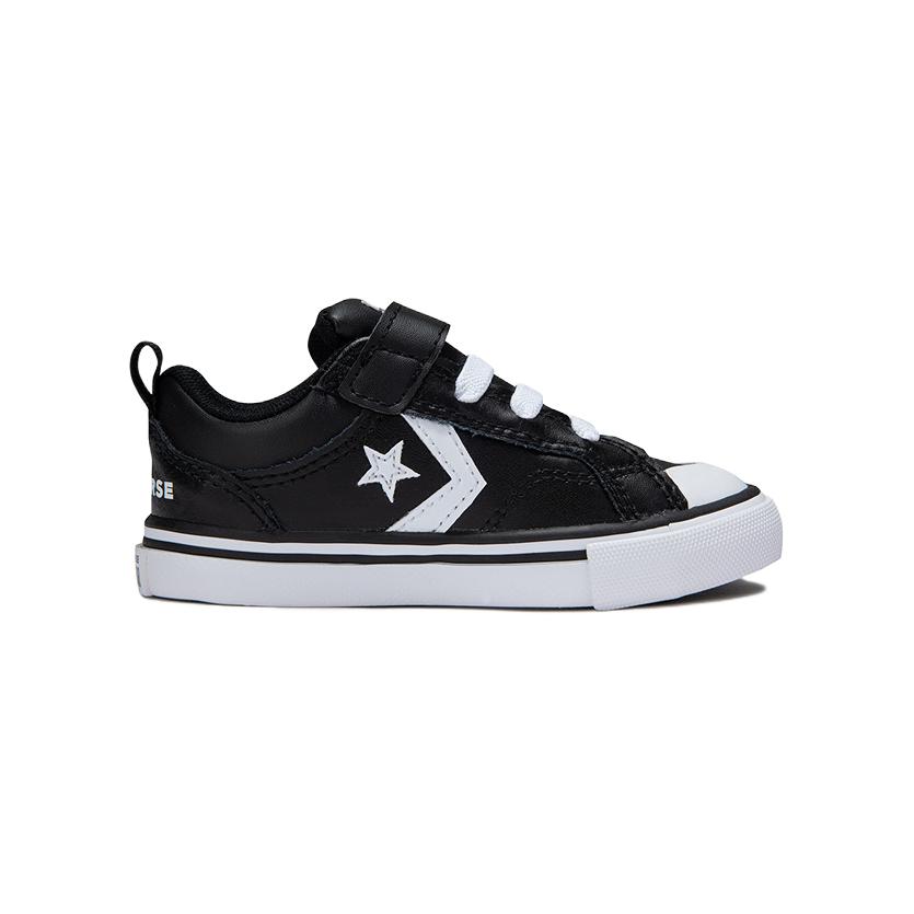 Converse Fashion Trend Low Top Canvas Shoes Baby Sneakers Black White A08478C