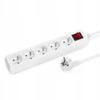 Montis Extension Strip 3 M 5 Sockets White 20IP 16A 230V