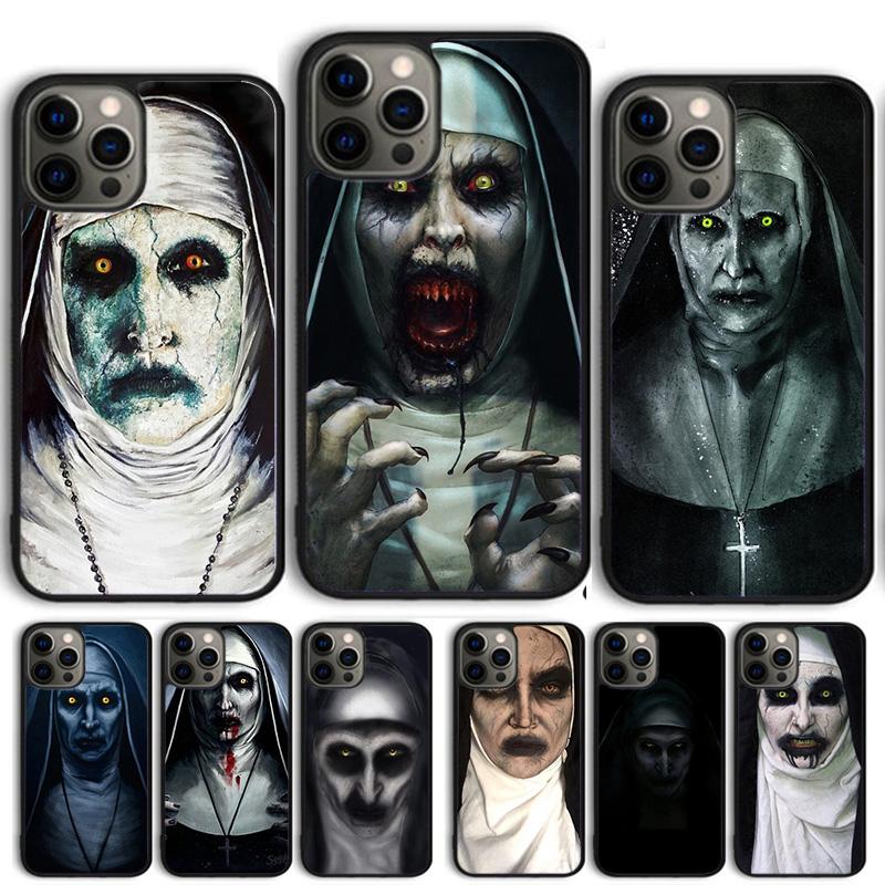 Horror Nunn Scary Phone Case Cover For iPhone 17 Air 15 16 14 13 12 Pro Max 11 Pro Max Plus Coque Shell